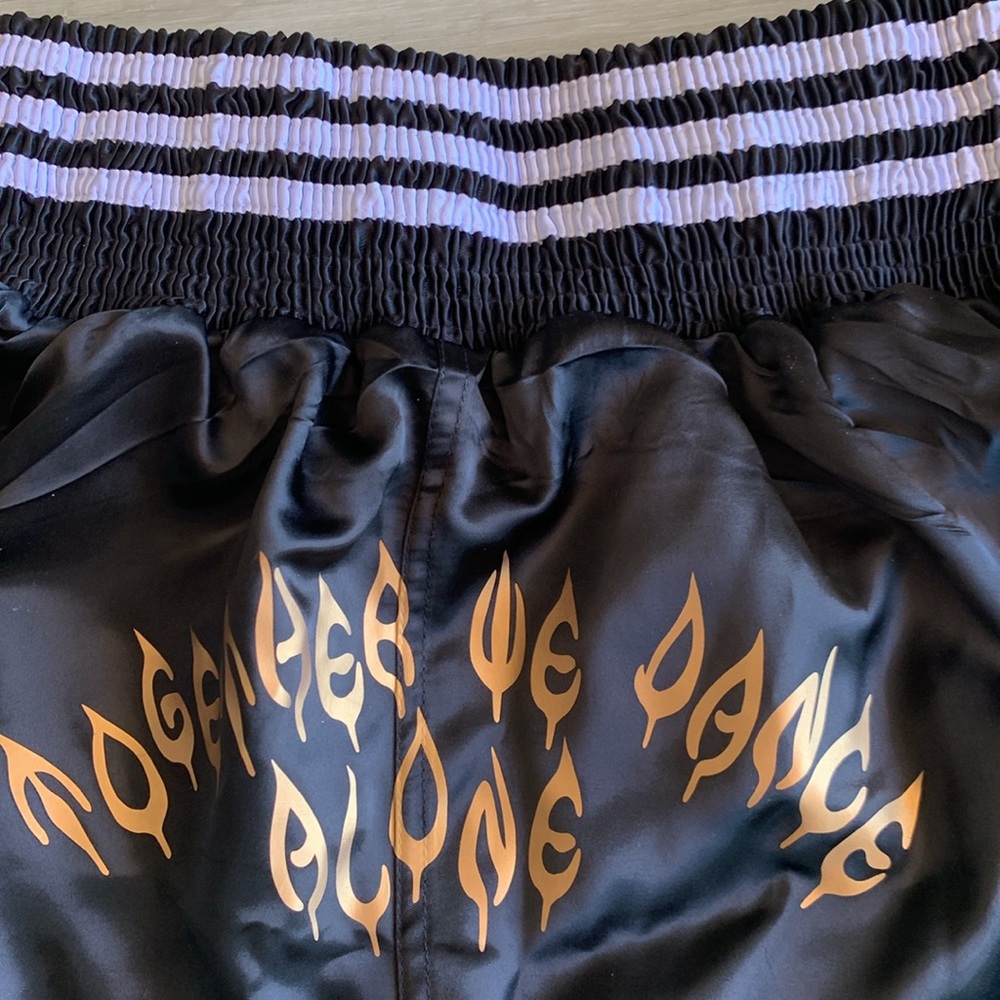 Burner Vintage Adidas Thai Boxing 2018 Burner Fringe Shorts. Black. Size 170 M. - Picture 8 of 16